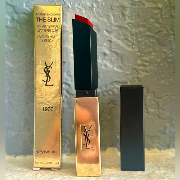 Yves Saint Laurent Rouge Pur Couture The Slim Matte Lipstick 1966 Rouge Libre - Picture 1 of 15